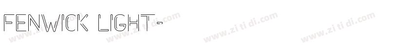 fenwick light字体转换
